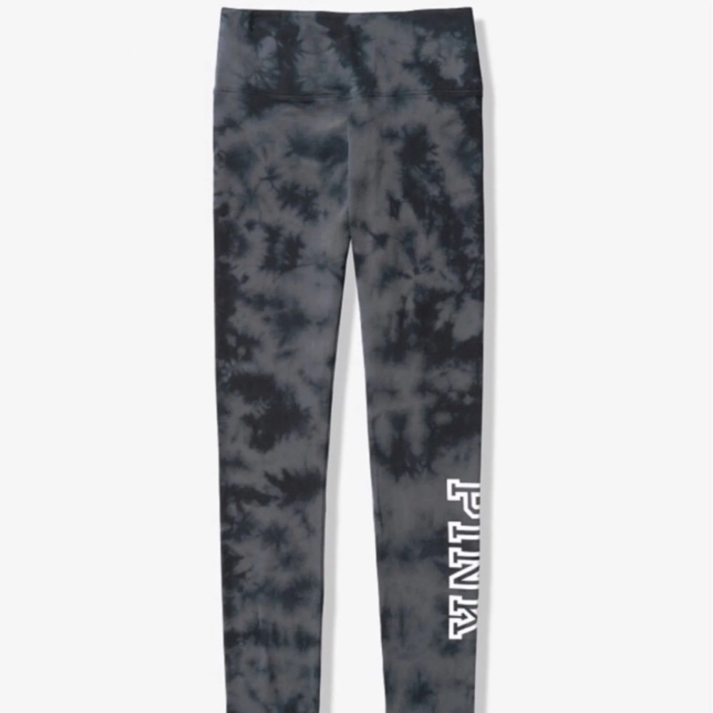 VS pink tie dye yoga leggings L